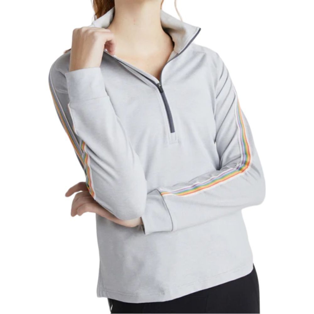 MARINE LAYER Women’s Kerri Quarter Zip Raglan Top XL